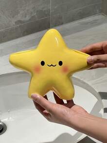 1 Giá đựng bàn chải đánh răng bằng nhựa hình ngôi sao dễ thương - Giá để đồ dùng nhà tắm độc lập, với thiết kế khuôn mặt đáng yêu, được làm từ nhựa bền, được thiết kế để tiết kiệm không gian cho bàn chải đánh răng và kem đánh răng. - Nhiều màu - Xem 3