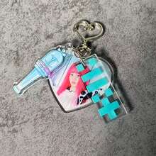 K-Pop风格MINJU、YUNAH、WONHEE、IROHA、MOKA应援棒，亚克力钥匙扣挂件，可个性化装饰汽车/卡片/包包，男女皆宜，圣诞节、万圣节、节日礼物 - 彩色 - 查看 7