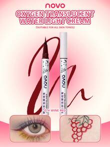 NOVO 防水防汗彩色超细眼线笔，持久不脱妆，适合所有肤质，妆效自然，防晕染 - 女士彩妆 - 07#酒紅色 - 查看 2