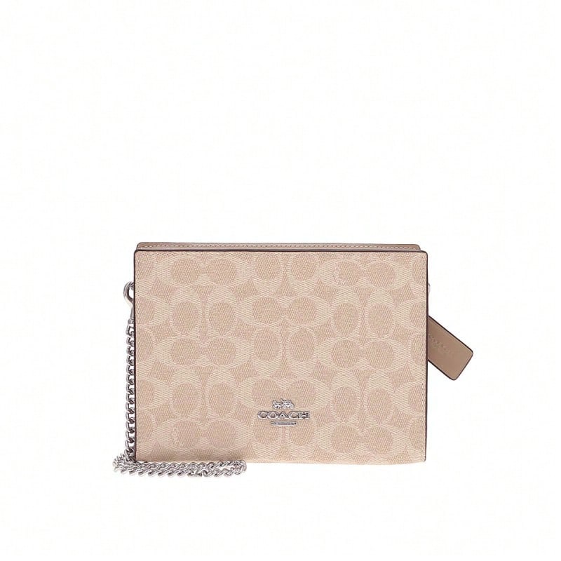 Coach Printed Women's Single Shoulder Crossbody Bag CW204SVPWH - 沙黃色配灰褐色CW204SVPWH - 查看 1
