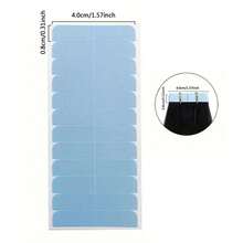 The Blue Double-Sided Tape Comes With A Scraper Inside, And The Invisible And Residue Free Transparent Tape Is Easy To Use For Daily Hair Extensions. - View 3