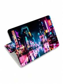 Pegatina de piel para computadora portátil de 15.4 pulgadas y 15.6 pulgadas, cubierta de vinilo para protección de arte de portátil (incluye 2 pulseras de piel) - Ver 15