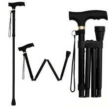 1 chiếc gậy chống đi bộ bằng hợp kim nhôm có thể điều chỉnh - Gậy du lịch gấp gọn, nhẹ với tay cầm tiện dụng và đầu bọc cao su chống trượt, phù hợp cho người già, đi bộ đường dài, sử dụng hàng ngày - Hỗ trợ di chuyển, hỗ trợ người già, gậy leo núi, vật dụng cần thiết khi đi du lịch sân bay, gậy gấp, gậy nhẹ, phụ kiện du lịch, quà tặng cho người già, tay cầm gấp 5 đoạn, điều chỉnh chiều cao nhanh chóng, tay cầm chống trượt, kèm dây đeo cổ tay, phù hợp cho cả nam và nữ, hoàn hảo cho đi bộ đường dài ngoài trời, phụ kiện leo núi, thiết bị cắm trại. - Nhiều màu - Xem 8