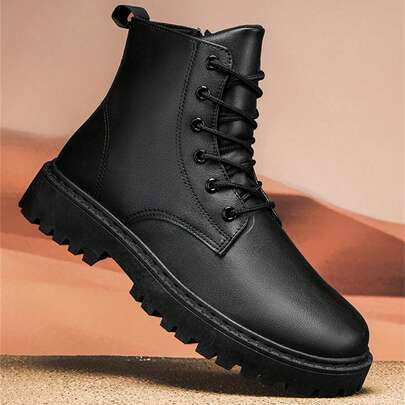 新款时尚男鞋，减震弹力，百搭耐磨，软底防滑，防臭，适合工作、旅行、休闲穿着，户外系带鞋，防滑轻便舒适，适合户外露营和娱乐