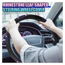 Bling Car Stee Weel Cover 15" Crystal  Anti- Auto Stee Weel Tector Soft Eatable Veicle Inter Rative Tector Accessories  Most Cars Purple - Purple - View 4