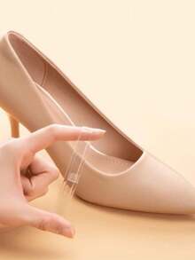 10 par genomskinliga elastiska osynliga skosnören för höga klackar - halkfria skosnören för kvinnor - transparent - Visa 4