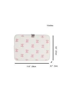 1 chiếc Túi đựng laptop/máy tính bảng đa năng, màu trơn, phong cách tối giản sang trọng, túi đựng máy tính xách tay, túi đựng laptop 11"/13"/15", vải nhung in hình bướm, kiểu dáng thường ngày, unisex, bảo vệ máy tính bảng, tương thích với MacBook, HP, phù hợp cho nữ, thanh thiếu niên, nam, sinh viên đại học, túi xách máy tính bảng 9-15 inch, phù hợp với MacBook Air 4 5 Pro, vỏ bảo vệ, chống sốc, túi đựng laptop, túi chống nước, đồ dùng du lịch, túi đựng laptop cho nam, túi đựng laptop cho nữ - Hồng - Xem 13