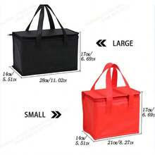 便携式午餐冷藏包 折叠保温野餐冰袋 食品保温袋 饮料保温袋 啤酒外卖袋 - 彩色 - 查看 2