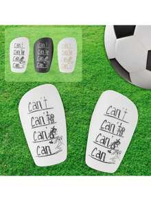 1 Pair Mini Size Football Shin Guards, Thick Anti-Collision Leg Guards, Comfortable And Lightweight, Durable Cross Design, Suitable For Training And Matches, Football Accessories - Cant Bilateral Symmetry - View 1