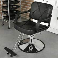 Artist hand Hydraulic Salon Chair For Hair Stylist Tattoo & Spa Equipment - 黑色 - 查看 9