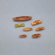 Mini Realistic Floating Boat Model Ornament, Can Be Used In Water, Micro Landscape, Fish Tank, Bonsai Decor, DIY Accessory - Multicolor - View 10