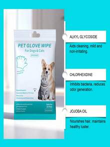 Găng tay dùng một lần cho thú cưng, khăn lau tắm cho chó, khăn lau vệ sinh cho mèo, đồ dùng cho thú cưng. Găng tay dùng một lần cho thú cưng, khăn ướt cho mèo và chó, sản phẩm vệ sinh đặc biệt, sản phẩm làm sạch lông thú cưng, khăn ướt khử mùi. - Xem 9