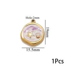 1/5pcs Lot Stainless Steel Charms Oval Dolphin Enamel Fish Charm Jewelry Making Materials For DIY Earring Pendant Supplies Crafts - Yellow Gold - View 26