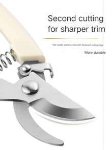 Pruning Shears, Full Set Of Gardening Scissors, Curved Head Fruit Picking Shears, Spring-Loaded Manual Tool Clippers - A - View 6