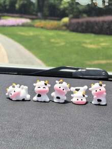 可爱的奶牛主题汽车内饰装饰，汽车仪表盘屏幕装饰，汽车配件，汽车内饰摆件，可爱装饰品，适用于汽车、客厅和家居装饰，汽车配件，节日礼物。 - 多色 - 查看 8