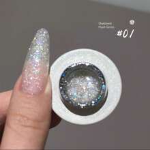 MIANEL 12ml 闪亮碎钻亮片凝胶指甲油 2026 新款碎钻美甲凝胶 美甲沙龙专用美甲用品 白色美甲 绿色美甲 情人节美甲 春季美甲 指甲胶 美甲艺术 - 彩色 - 查看 4