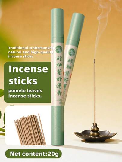 20g Varitas de incienso, varitas de aromaterapia de hojas de pomelo, varitas de aromaterapia naturales, hojas de pomelo naturales, varitas de aromaterapia de madera de agar. La fragancia es ligera y agradable, adecuada para diversas ocasiones en el hogar, como relajación, meditación, tomar té o trabajo. Se puede usar en salas de estar, comedores, dormitorios, baños, salas de té, etc.