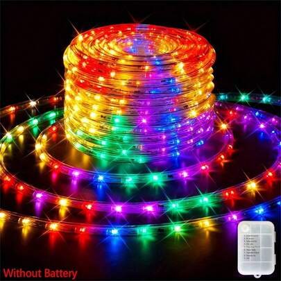 1pc LED Tube Lights, Decorative String Lights With 8 Modes, For Garden Tree Party Decorations, Flexible And Twistable For Decor, Suitable For Pool Steps, Corridors, Stair Railings, And Stumps, Ideal For Festive Displays