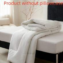 1pc Solid Color Brushed Cotton Futon Mattress Pad, Removable & Washable, Suitable For Spring/Autumn, Student Dorms, Elderly Homes, 3cm Fiber Filling, White - White - View 7