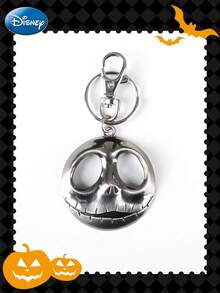 Monogram 1个迪士尼官方授权杰克·斯凯灵顿钥匙扣，可爱卡通时尚合金钥匙圈，可用于背包和车钥匙，创意装饰吊坠，可用于服装和房间装饰，是送给家人和朋友的完美圣诞节和生日礼物。 - 1 pc - 查看 9