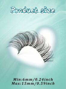 10 Pairs Lashes Fluffy Cat Eye Lashes D Curl False Eyelashes 3D Volume Full Eye Lashes Pack Soft Fake Eyelashes - Black - View 6