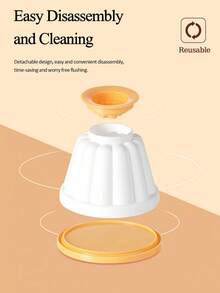 4pcs Pudding Mold With Lid, Baking Kitchen Tools For Making Pudding, Desserts And Jelly - White - View 3