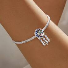 1pc 925 Sterling Silver Infinity Tree Of Life Charm Bead, Suitable For Women Bracelet Bangle DIY Jewelry Making And Daily Decoration - Beads 2 - View 3