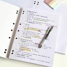 Cuaderno grueso de 400 páginas, estilo estadounidense, con líneas horizontales, para uso de estudiantes/exámenes - Multicolor - Ver 4