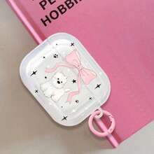 1pc Soft Case Compatible With Apple 1/2/3/4, Pro/Pro2/Pro3, Star & Dog Design Protective Cover - Multicolor - View 2