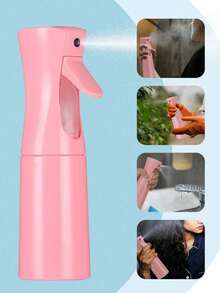 6件套美发梳套装，含连续喷雾瓶（6.8盎司/200毫升），配有卡通3D立体贴纸、超细喷雾瓶、边缘刷、尖尾梳和蓬松梳，适用于抚平毛躁、造型、清洁和美发沙龙。 - 彩色 - 查看 4