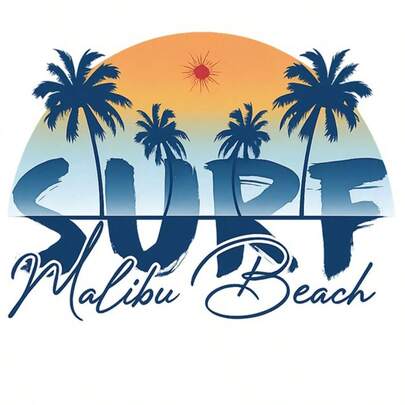 1/2/3 מדבקות העברת חום של גלישת חוף מאליבו, מתאימות לחולצות טי-שירט, ג'ינס, סוודרים, תרמילים ובדים אחרים, קישוטי בד, טלאים דקורטיביים, עיצוב פרחוני, מדבקות, יישום קל, אפליקציות בגדים, טלאים רקומים חלקים, חובבי אופנה עשה זאת בעצמך, חובבים יצירתיים