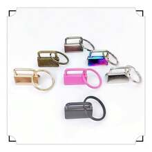 42 piezas Kit de herrajes para llaveros de 2,5 cm (1 pulgada) para hacer llaveros, pulseras, bolsos, teléfonos celulares, carteras, linternas - Multicolor 42 piezas - Ver 5