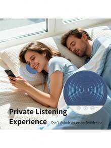 枕下音箱 | 迷你骨传导无线助眠器，带立体声低音、白噪音、音量控制、TF卡支持和自动关机功能，助您深度睡眠 - 查看 6