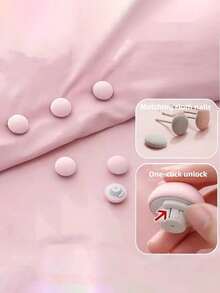 8-Pack Bed Quilt Fasteners, Household Bed Sheet Anti-Slip Artifact, Thick Quilts Available - Multicolor - View 4