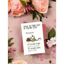 1 Pc Hilarious Snarky Birthday Card Anyone Men Women Friends With How To Find Out If Youre Old Design Birthday Mothers Day Graduation Celebration As Birthday Card Greeting Card Card Thank You Card With Envelope - Nhiều màu - Xem 9
