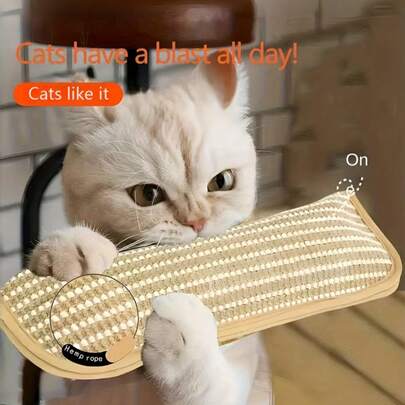 1 chiếc gối đồ chơi kiêm tấm cào móng cho mèo, thích hợp cho cả chơi một mình và tương tác thân mật, giúp mèo cưng của bạn luôn vui vẻ và bình tĩnh. Món quà hoàn hảo dành cho mèo của bạn.