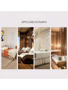 100pcs Disposable Non-Woven Massage Bed Sheets, Salon Tattoo Bed Cleaning Pads, Face Pillow & Bolster Covers - White - View 4