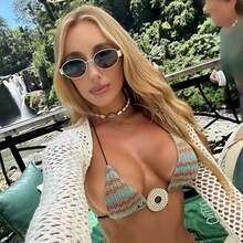 3 chiếc kính thời trang hình oval phong cách retro Bohemian bằng kim loại, phụ kiện chụp ảnh đường phố cao cấp. - 3 chiếc - Xám, Nâu, Xanh lá - Xem 1