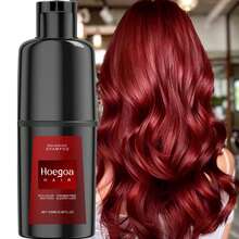 Hair Coloring Shampoo, Red, Black, Brown, And Purple,Convenient Hair Coloring With Natural Ingredients And No Parabens,Lazy People Easy To Dye Hair Dye To Create Uniform Color,The Perfect Gift Choice,Suitable For Various Hair Types - 紅色 - 查看 1