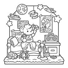 1 Piece Vintage Room Adult & Kids Coloring Book, Learning Supplies Toy, Suitable For Back To School Essential, Bold Simple Design, Relax Mind, Christmas, Halloween, Birthday Gift, Children's Day, Student Supplies - Multicolor - View 7