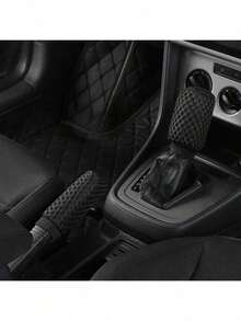 2pcs/Set Breathable Mesh Handbrake Cover And Gear Shift Knob Cover Combo, 3D Mesh Gear Shift Sleeve, Suitable For Car Interior - Multicolor - View 9