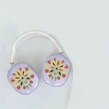 Purple Plant Totem Protective Case,Compatible With Apple Wireless Earphone Case, Scratch-Resistant And Shockproof - Multicolor - View 4