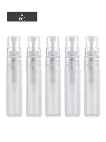 5个装 5/8/10ml 可填充哑光塑料香水喷雾器，适合旅行，可喷出细密喷雾，适用于头发