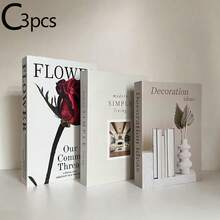 3/4 cuốn sách giả trang trí, sách trang trí sang trọng, trang trí phòng khách, trang trí nhà cửa, sách để bàn cà phê, sách trang trí hiện đại, sách xếp chồng, trang trí khách sạn, quà tặng - Một cỡ - Xem 5