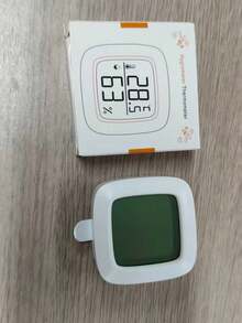 1个磁性/悬挂式/壁挂式爬行动物饲养箱数字温度计 - 白色 - 查看 8