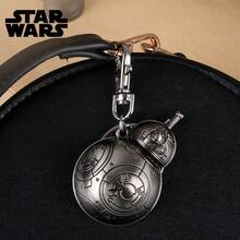 StarWars 1个星球大战官方授权太空飞船钥匙扣，达斯·维达暴风兵银河帝国合金钥匙圈，生日/圣诞节/万圣节服装配饰，电影马拉松角色扮演，返校旅行纪念品，父亲节礼物，办公桌伴侣 - 銀色2 - 查看 4