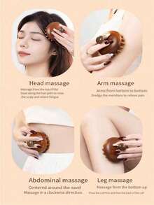 Bộ 2 lược massage đầu tròn, thích hợp sử dụng hàng ngày, thúc đẩy mọc tóc và massage da đầu. - A - Xem 3
