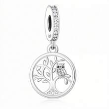 1 Mặt dây chuyền hình cây sự sống bằng bạc sterling 925, hạt trang sức tự làm, quà tặng truyền cảm hứng dành cho cả nam và nữ. - Bạc - Xem 6