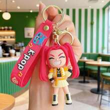 1pc Cartoon Tiger Kpop Keychain, Silicone Bag Charm, Lovely Gift For Girls Fans - Multicolor - View 10