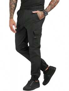 Limited Special ChefUniforms.Com Men's Stretch Jogger Chef Pants - Professional Cook Trousers, Pockets, Towel Loop,-Wicking Fabric QKZT - White - View 8